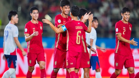 Kết quả Lào 0-5 Thái Lan: Thắng đậm, Thái Lan vươn lên đứng đầu bảng B